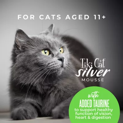 Product Tiki Cat - Senior, Wet Food, Silver, Mousse, 2.8 OZ