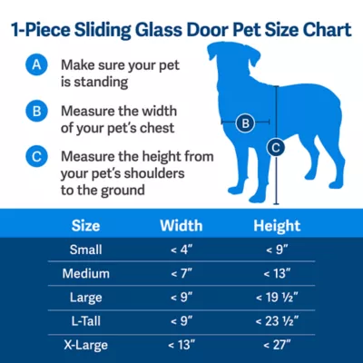 Product PetSafe® Sliding Glass Pet Door for Cat and Dogs