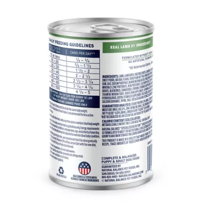 Product Natural Balance Specialized Nutrition Digestive & Immune Health Adult Wet Dog Food - Lamb & Rice