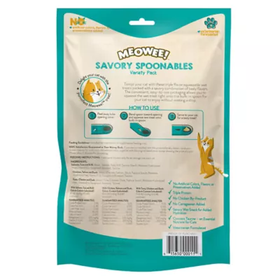 Product Meowee! Savory Spoonables - Variety Pack, 12 CT, 5.9 OZ