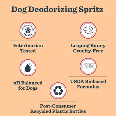 Product Mrs. Meyer's Clean Day Dog Deodorizing Spritz - White Peach, 8 oz