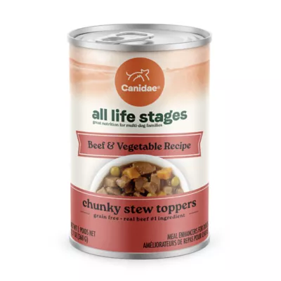 Product Canidae All Life Stages Chunky Stew Toppers All Life Stage Wet Dog Food - Beef & Vegetable
