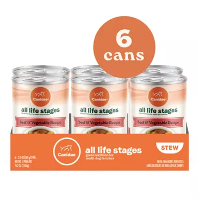 Product Canidae All Life Stages Chunky Stew Toppers All Life Stage Wet Dog Food - Beef & Vegetable