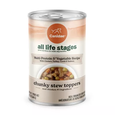 Product Canidae All Life Stages Chunky Stew Toppers All Life Stage Wet Dog Food - Multi-Protein & Vegetable