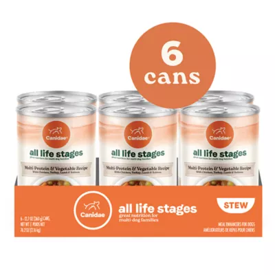 Product Canidae All Life Stages Chunky Stew Toppers All Life Stage Wet Dog Food - Multi-Protein & Vegetable