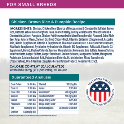 Product Natural Balance Health Protection Small Breed Adult Dog Dry Food - Chicken, Brown Rice & Pumpkin