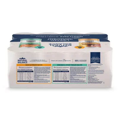 Product Natural Balance Limited Ingredient Pate Variety Pack Adult Wet Dog Food - Duck & Chicken, 12 Count