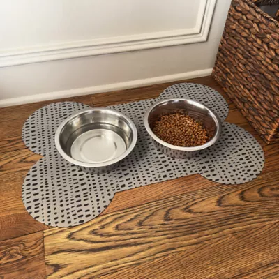 Product Washable Dog Bowl Mat Spotty Dotty 18" x 27"