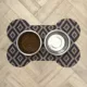 Product Washable Dog Bowl Mat Diamonds in the Ruff 18" x 27"