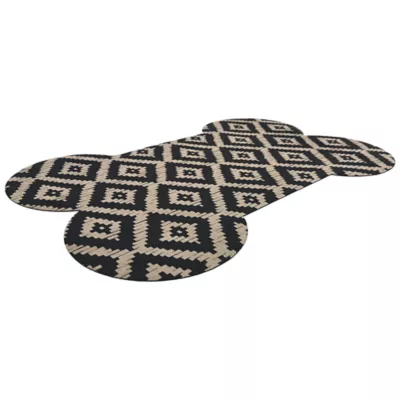 Product Washable Dog Bowl Mat Diamonds in the Ruff 18" x 27"