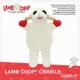 Product Multipet Lamb Chop Crinkle Squeaker Plush Dog Toy