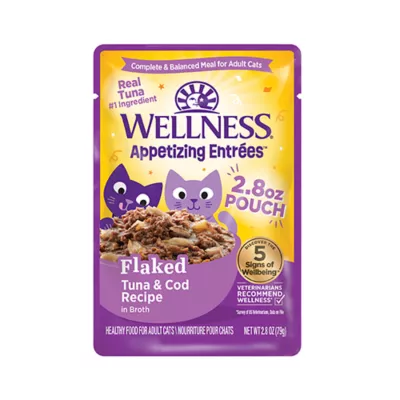 Product Wellness® Appetizing Entrees Adult Cat Wet Food - Grain Free, Flaked, 2.8 OZ