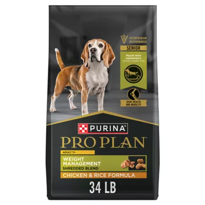 Product Purina Pro Plan Weight Management Shredded Blend Senior 7+ Dry Dog Food - Chicken & Rice