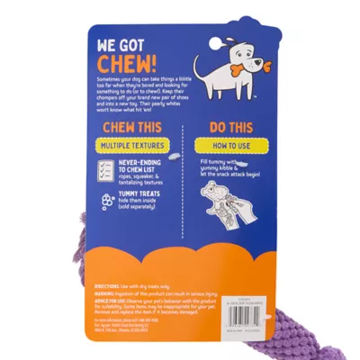 Product Joyhound® Hippo Treat Dispensing Rope Dog Toy