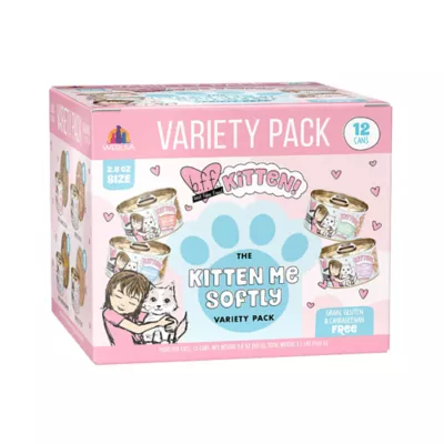 Product B.F.F. Kitten! Kitten Me Softly - Kitten, Wet Food, Variety Pack, 12 CT, 33.6 OZ