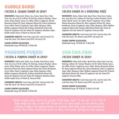 Product B.F.F. Kitten! Kitten Me Softly - Kitten, Wet Food, Variety Pack, 12 CT, 33.6 OZ