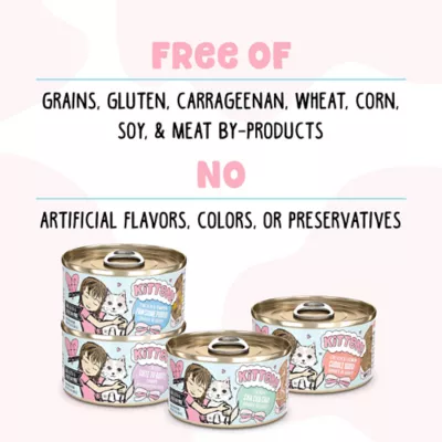 Product B.F.F. Kitten! Kitten Me Softly - Kitten, Wet Food, Variety Pack, 12 CT, 33.6 OZ