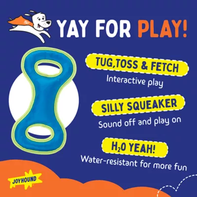 Product Joyhound® Game On Double-Handle Tug Squeaker Dog Toy