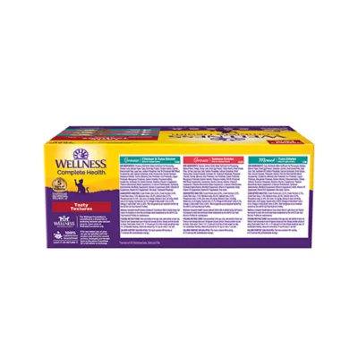 Product Wellness® Complete Health Adult Cat Wet Food - Tasty Textures, Variety Pack, 12 CT, 36 OZ