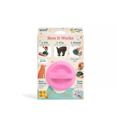 Product WOOF Birthday Pupsicle Treat Dispensing Dog Toy