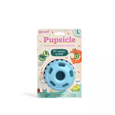 Product WOOF Birthday Pupsicle Treat Dispensing Dog Toy