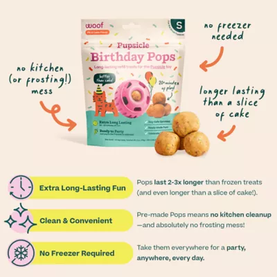 Product WOOF Birthday Pupsicle Pops