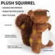 Product Playology Squirrel Peanut Butter Scent Plush Dog Toy