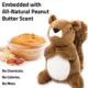 Product Playology Squirrel Peanut Butter Scent Plush Dog Toy