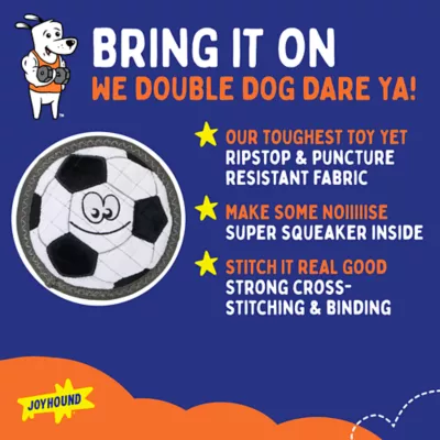 Product Joyhound® Rip Roarin' Tough® Soccer Dog Toy