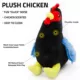 Product Playology Clucking Hen Chicken Scent Plush Dog Toy