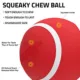 Product Playology Squeaker Chew Ball Beef Scent Dog Toy 3-Pack