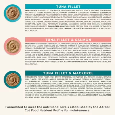 Product Applaws Cat - Adult, Wet Food, Vitality, Pate, Fish Selection, Variety Pack, 12 CT, 29.64 OZ