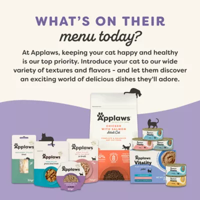 Product Applaws Cat - Adult, Wet Food, Vitality, In Broth, Variety Pack, 12 CT, 29.64 OZ