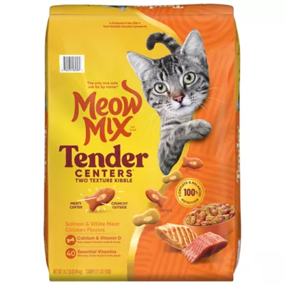 Product Meow Mix Tender Centers Dry Cat Food All Ages - Salmon, Chicken