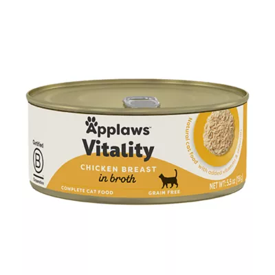 Product Applaws Cat - Adult, Wet Food, Vitality, In Broth, 5.5 OZ