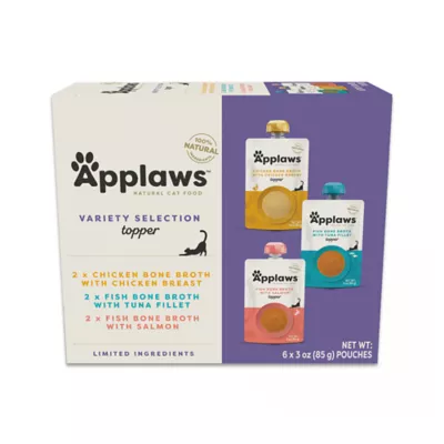 Product Applaws Cat - Adult, Food Topper, Variety Pack, 6 CT, 18 OZ