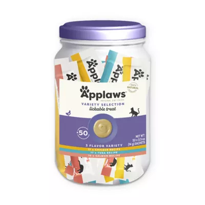 Product Applaws Cat - Lickable Treat, Variety Pack, 50 CT, 25 OZ