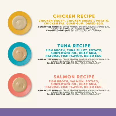 Product Applaws Cat - Lickable Treat, Variety Pack, 50 CT, 25 OZ