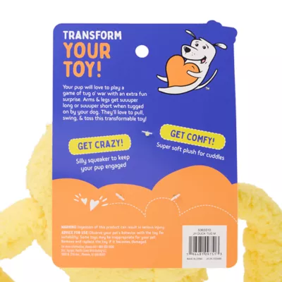 Product Joyhound® Crazy Comfy Duck Squeaker Tug Plush Dog Toy