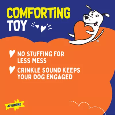 Product Joyhound® Crazy Comfy Flattie Bear and Hedge Hog Squeaker Crinkle Plush Dog Toy