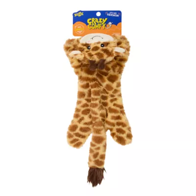 Product Joyhound® Crazy Comfy Flattie Giraffe Squeaker Crinkle Plush Dog Toy