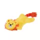Product Joyhound® Crazy Comfy Flattie Lion Squeaker Crinkle Plush Dog Toy