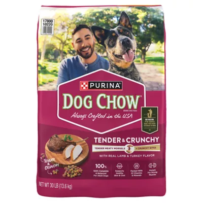Product Purina Dog Chow Tender & Crunchy Dog Food Lamb and Turkey 30 LB