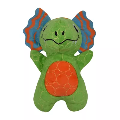 Product GMASON Dilophosaurus Squeaker Crinkle Plush Dog Toy