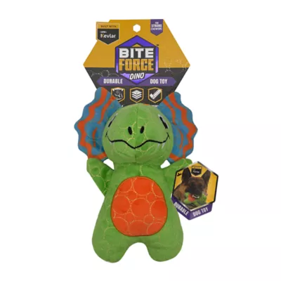 Product GMASON Dilophosaurus Squeaker Crinkle Plush Dog Toy