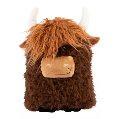 Product  KONG® Comfort Highland Cow Squeaker Crinkle Dog Toy