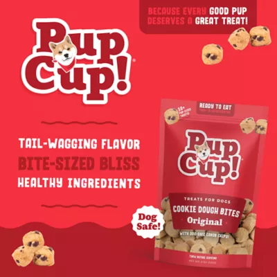 Product PupCup! Original Cookie Dough Bites All Life Stages Frozen Dog Treats - 8 oz