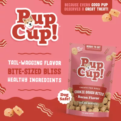 Product PupCup! Bacon Cookie Dough Bites All Life Stages Frozen Dog Treats - 8 oz