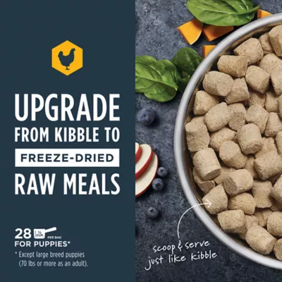 Product Instinct® Raw Meals Freeze-Dried Puppy Dry Dog Food - Raw, Grain Free, Chicken
