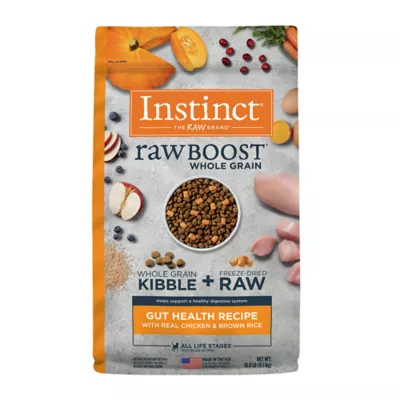 Product Instinct® RawBoost Whole Grain Kibble + Freeze-Dried Raw Gut Health All Life Stages Dry Dog Food